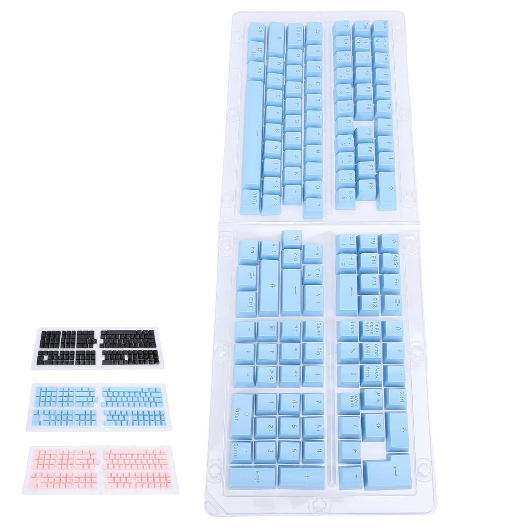 132 Keys French Keyboard Keycaps Minimalist Mechanical Keyboard Keycaps for 61 64 68 84 87 96 98 100