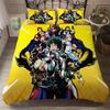 New Products 3d My Hero Academia Bedding Set Bed Linen Bedclothes Adult Kid Duvet Cover Set Pillowcase Twin Full Queen King Size