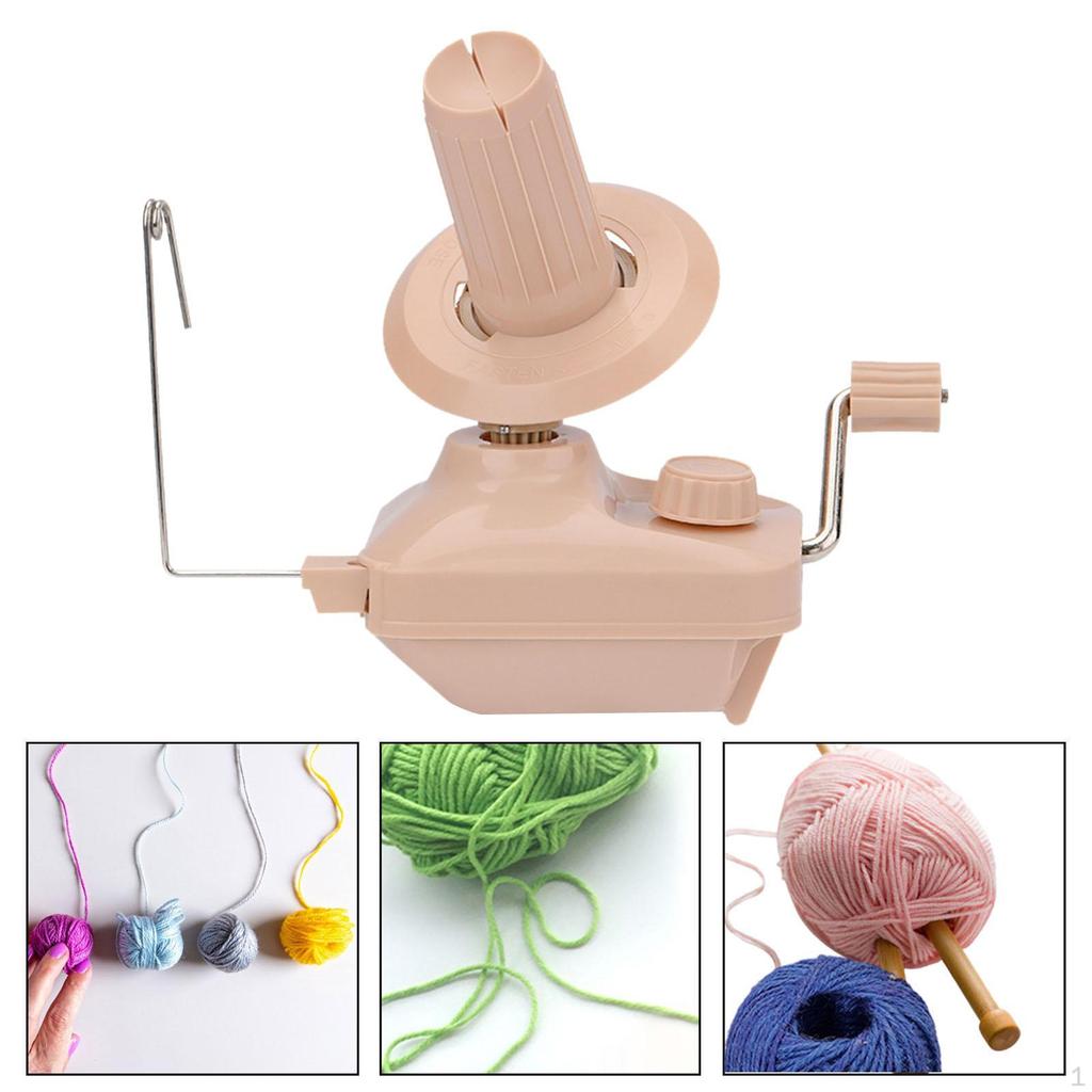 Hand Operated Yarn Winder Convenient Multipurpose Crank Handheld Low Noise with Handle Manual