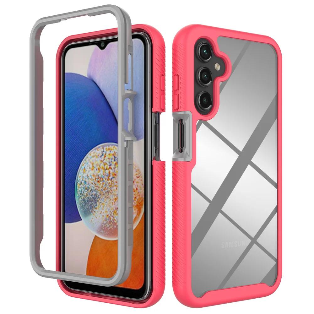 Гибридный прочный противоударный чехол Otter Armor Box для Samsung A16 A15 A25 A35 A55 A05S A04S A24 A34 A54 TPU прозрачная задняя крышка