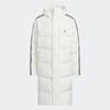 Adidas Long Down Padding Coat   Off White   Jg5957