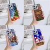 Ae111 Merry Christmas  Design Electroplated Glass Phone Cases for Samsung S24 FE S25 Ultra iPhone 16 Xiaomi Redmi OPPO Lens Full Protection Back Cover