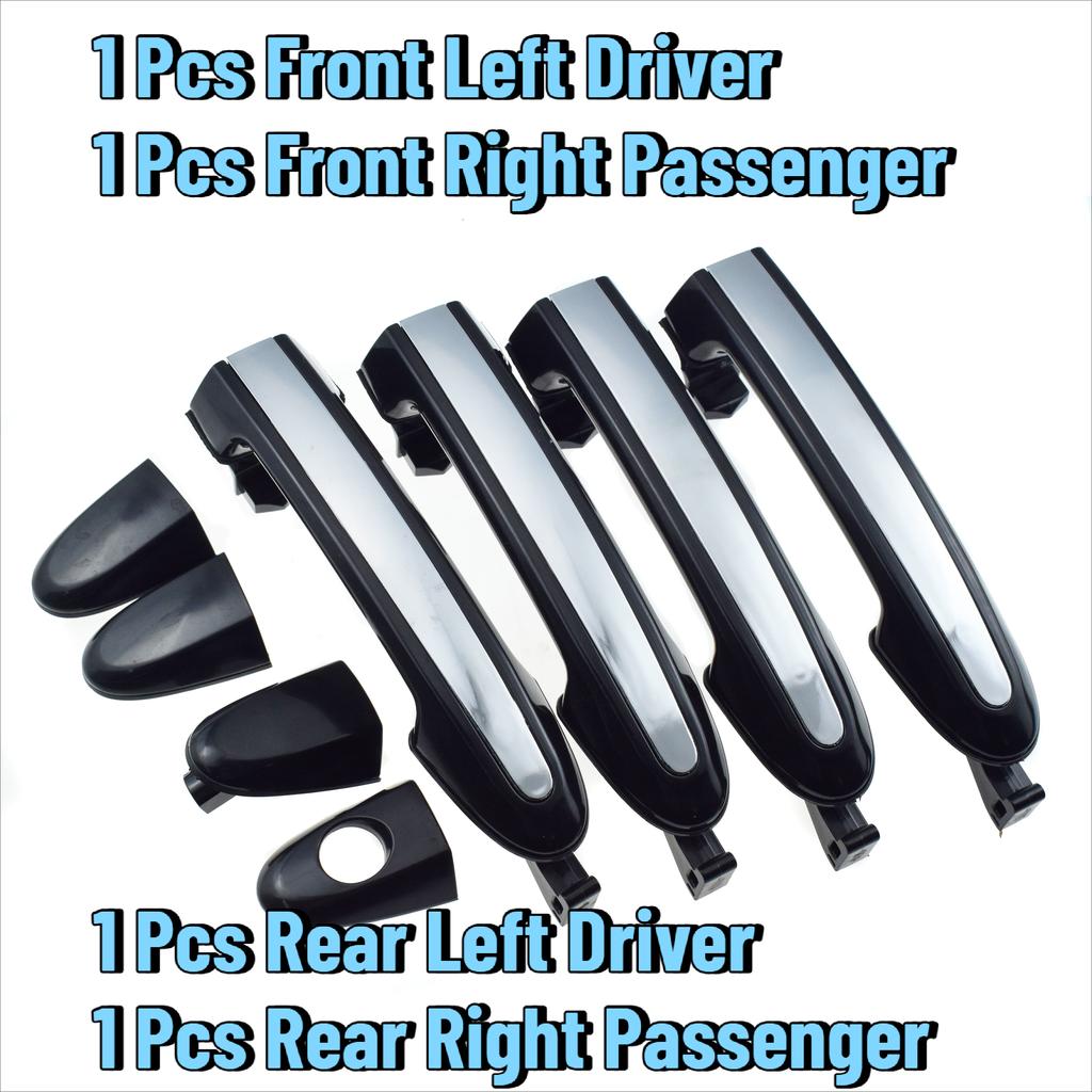 1/2/4 шт. Для Hyundai Santa Fe 2.4L 3.5L 2007-2012 Внешняя ручка двери автомобиля Хромированная Передняя или задняя Левая водительская или правая пассажирская