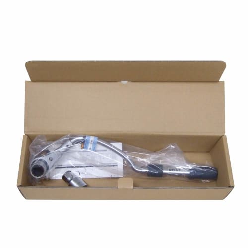 TOP (TOP) Bow-Shaped Ratchet Torque Wrench for 75mm Diameter Water Main Pipes, 60N.m Capacity, with Extension Socket and Inspection Sheet, RM-24LYNTS,