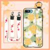 Anti-knock Wrist Strap Phone Case For Itel A25/A35/A25 Pro Ring Back Cover Silicone Dirt-resistant Phone Holder Flower
