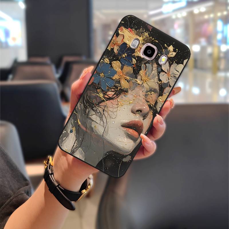 Flower Dirt-resistant Phone Case For Samsung Galaxy J510/J5 2016/J5108 TPU Back Cover Shockproof Cute Fashion Design