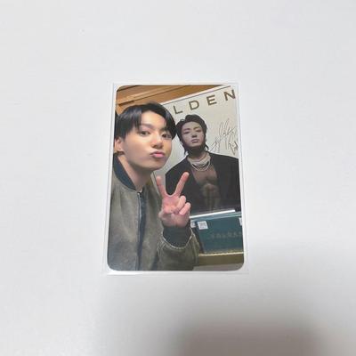 [Б/У] BTS GOLDEN Korea Lucky Drop Усилитель руля 2-й Чонгук Торговая карта