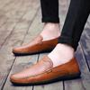 Fashion Men's High Quality Leather Loafers Men's Casual Shoes Flat Casual Sports Men's Shoes Non-slip Lightweight Lazy Shoes Plus Size47