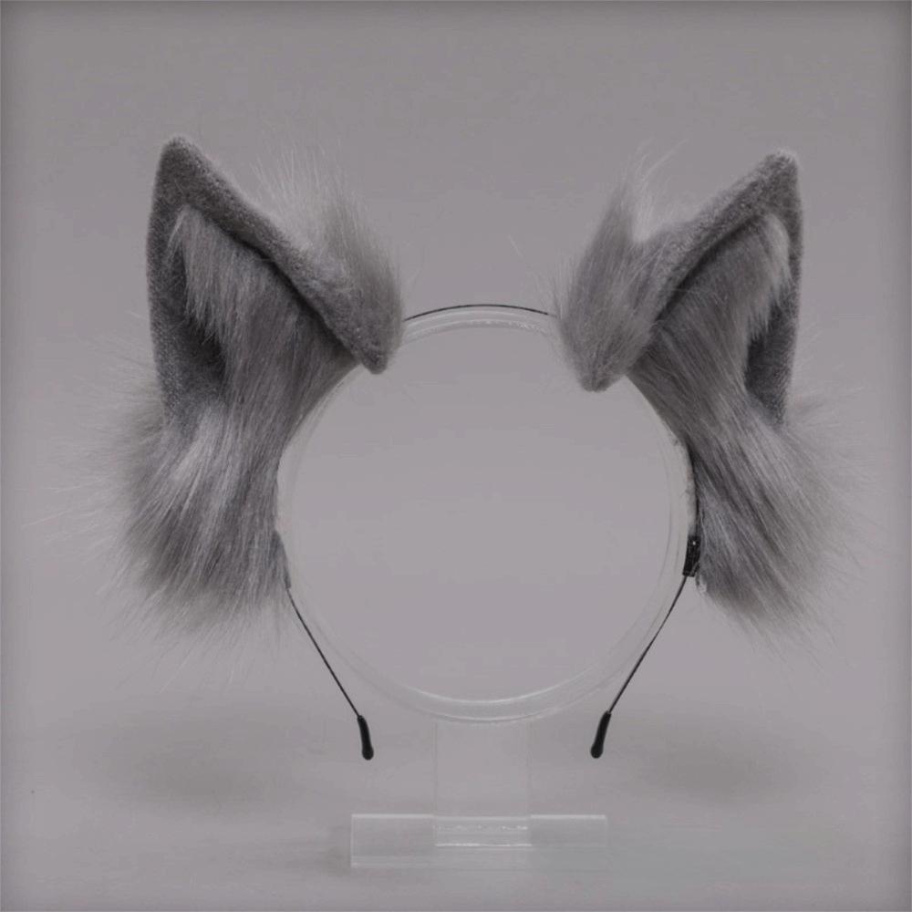 Plush Cosplay Headwear Faux Fur Animal Hair Hoop Kawaii Cat Ears Headband Anime