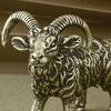 Статуэтка козла Yousheng Brass Vintage Long Horn Own Model Mini Animal Metal Statue Sculpture Desktop Feng Shui Desktop Decoration Ornament