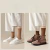 Solid-color Socks for Women Mid-calf Socks for Autumn and Winter Casual Style Women's Socks Versatile Pile Socks Boneless Postpartum Socks