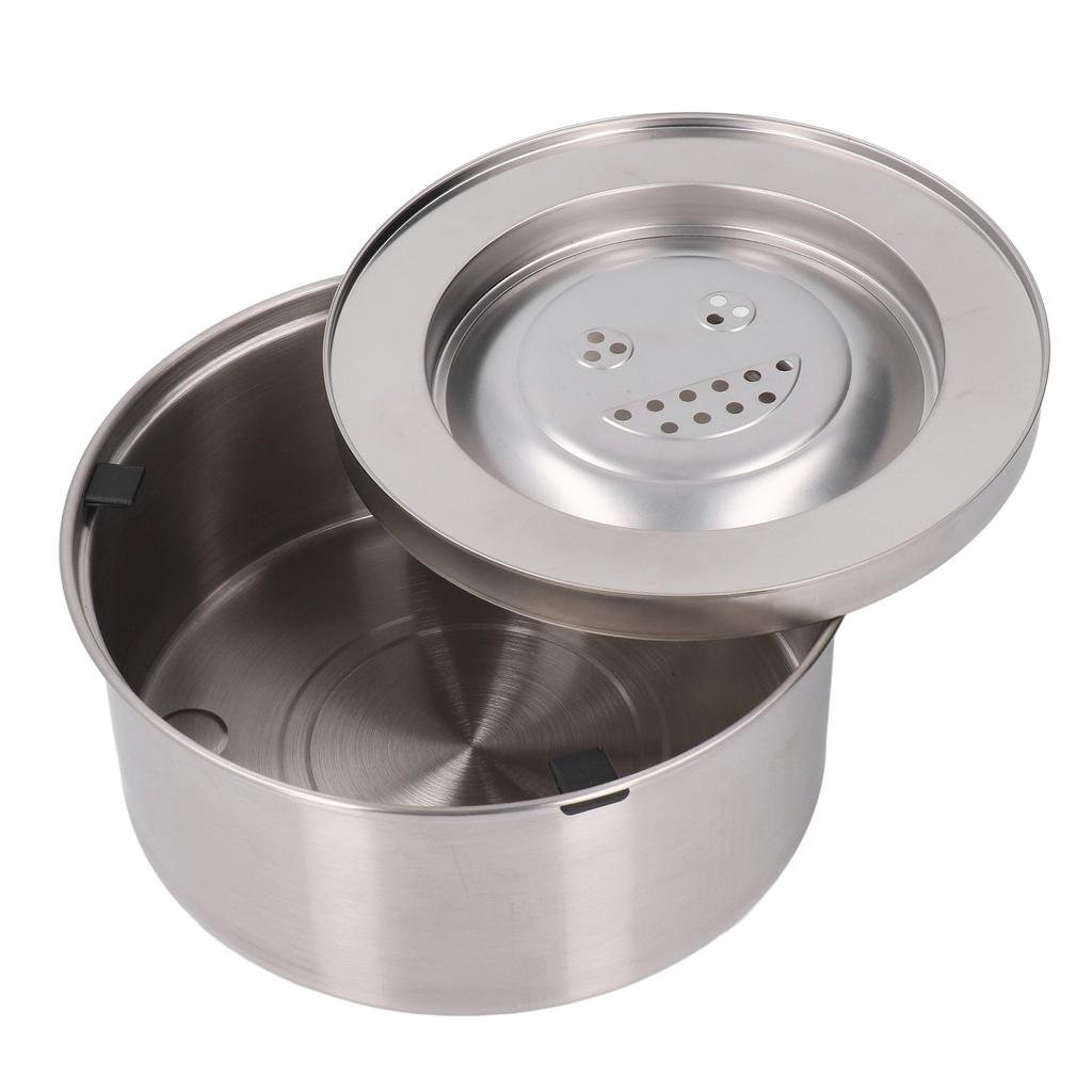 Dog Water Bowl Dispenser 304 Stainless Steel Spill Proof 3L Large Capacity Slow Drinking Pet Bowl