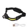 USB Rechargeable LED Headlamp XPG Sensing COB Zoom Main Lamp Headband Flashlight for Outdoor