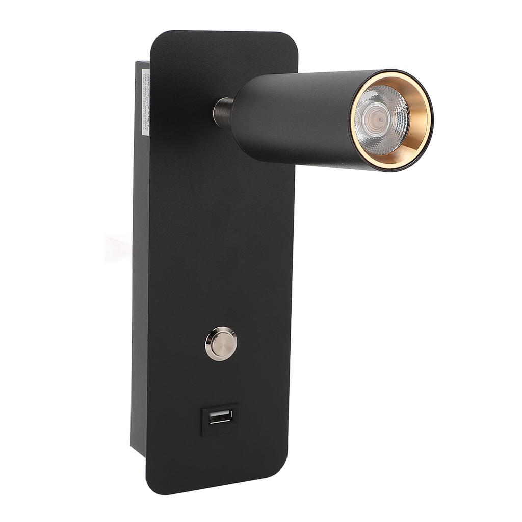 Светодиодный настенный светильник для чтения с USB-портом для чтения у кровати в спальне и гостиной