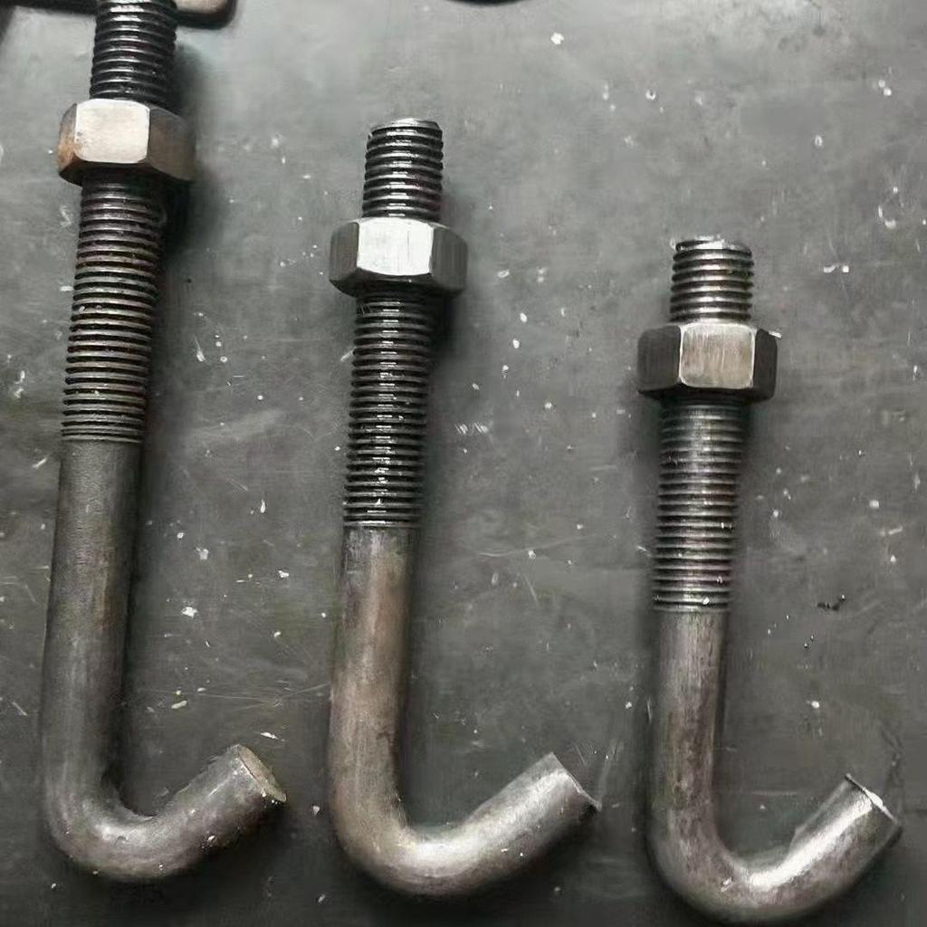 Крюковой болт M12-M18 с плоской шайбой и резиновым амортизатором для сит вибрационных грохотов