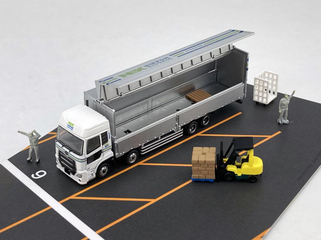 TOMYTEC The Truck Collection Truck Collection Logistics Site Wing Van Set E NX Nippon Express Diorama Supplies 329596
