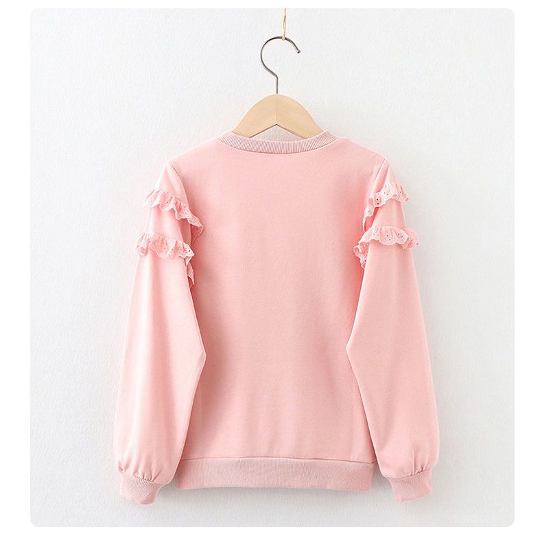 Белый топ для маленьких девочек, блузка с цветочной вышивкой, детская одежда, рубашка с длинными рукавами, весенняя детская одежда, свитшоты для подростков