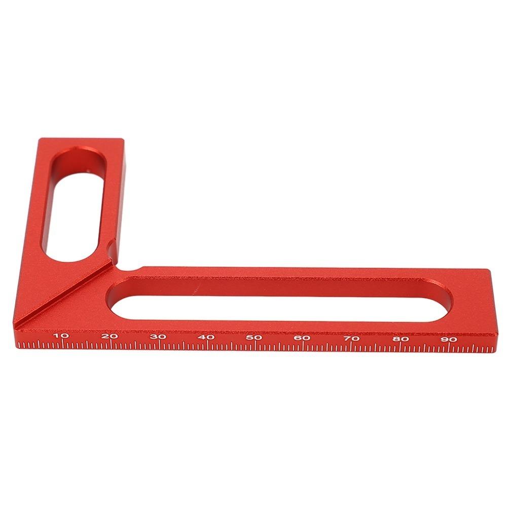 Aluminum Alloy Right Angle Ruler L Shape Design Machinist Square Measuring Square Woodworking Use