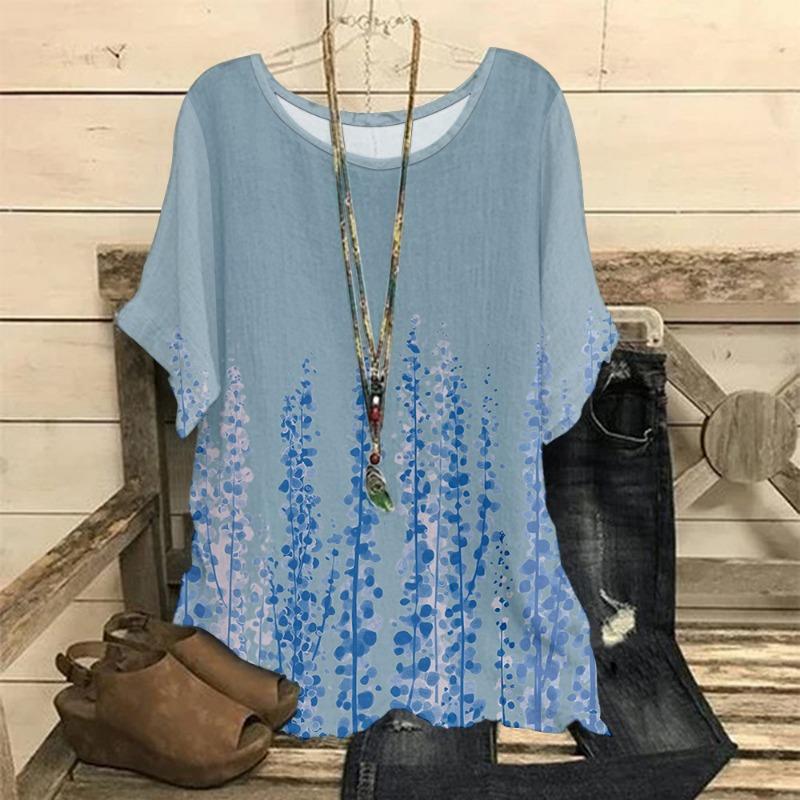 Большие размеры Женская 3D-печатная свободная футболка с длинными рукавами Модные женские рубашки