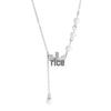 S925 Sterling Silver Pearl Peach Blossom Pendant Necklace - Women's Light Luxury Design