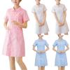 Women's Fashion Doll Neck Short Sleeve Solid Color  Wear Dresses