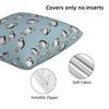Perfectly Perfect Puffins 2 Pcs Square Pillowcase Pillow Cover Cushion Decor Comfort Throw Pillow For Home Living Room
