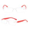 Ultralight Rimless Transparent Reading Glasses Fashion Retro Vintage Men Women Presbyopic Glasses Diopter +100 +150 +200 To +400