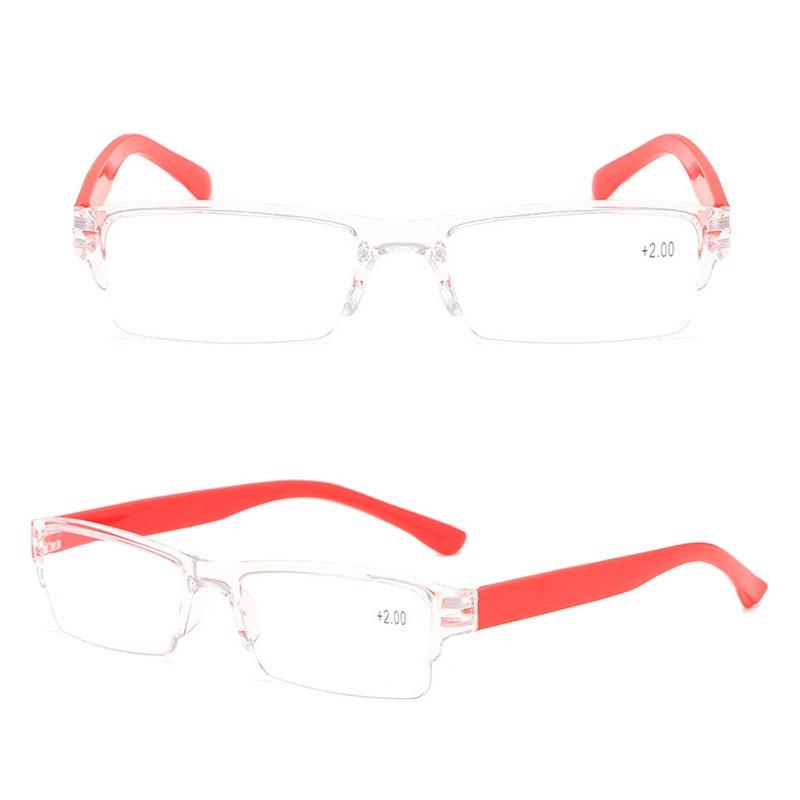 Ultralight Rimless Transparent Reading Glasses Fashion Retro Vintage Men Women Presbyopic Glasses Diopter +100 +150 +200 To +400