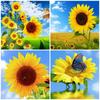 Алмазная картина Подсолнух, полная квадратная распродажа, Алмазная вышивка, мозаика, цветок, Новое поступление, ремесленный домашний декор