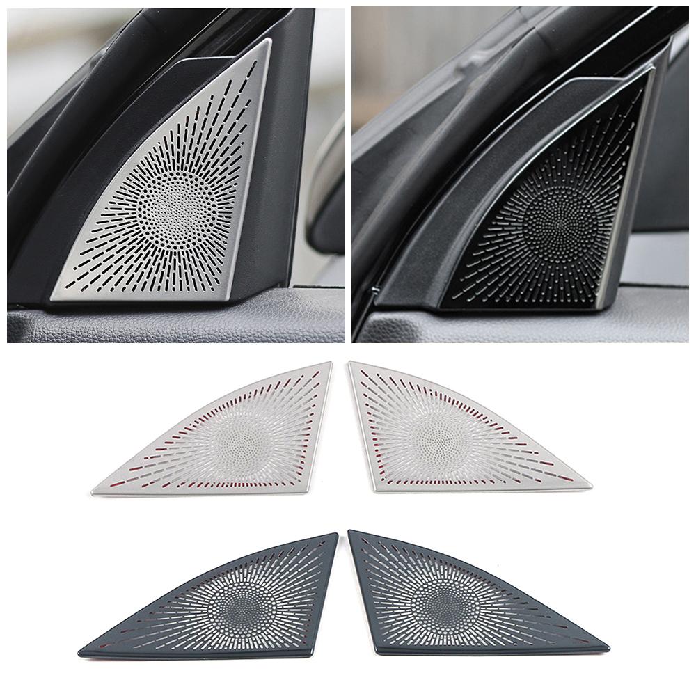 For Toyota Highlander XU70 2024 Car Inner Window Front Triangle Pillar Column Cover Decorate Frame Trim Stainless Steel Sticker
