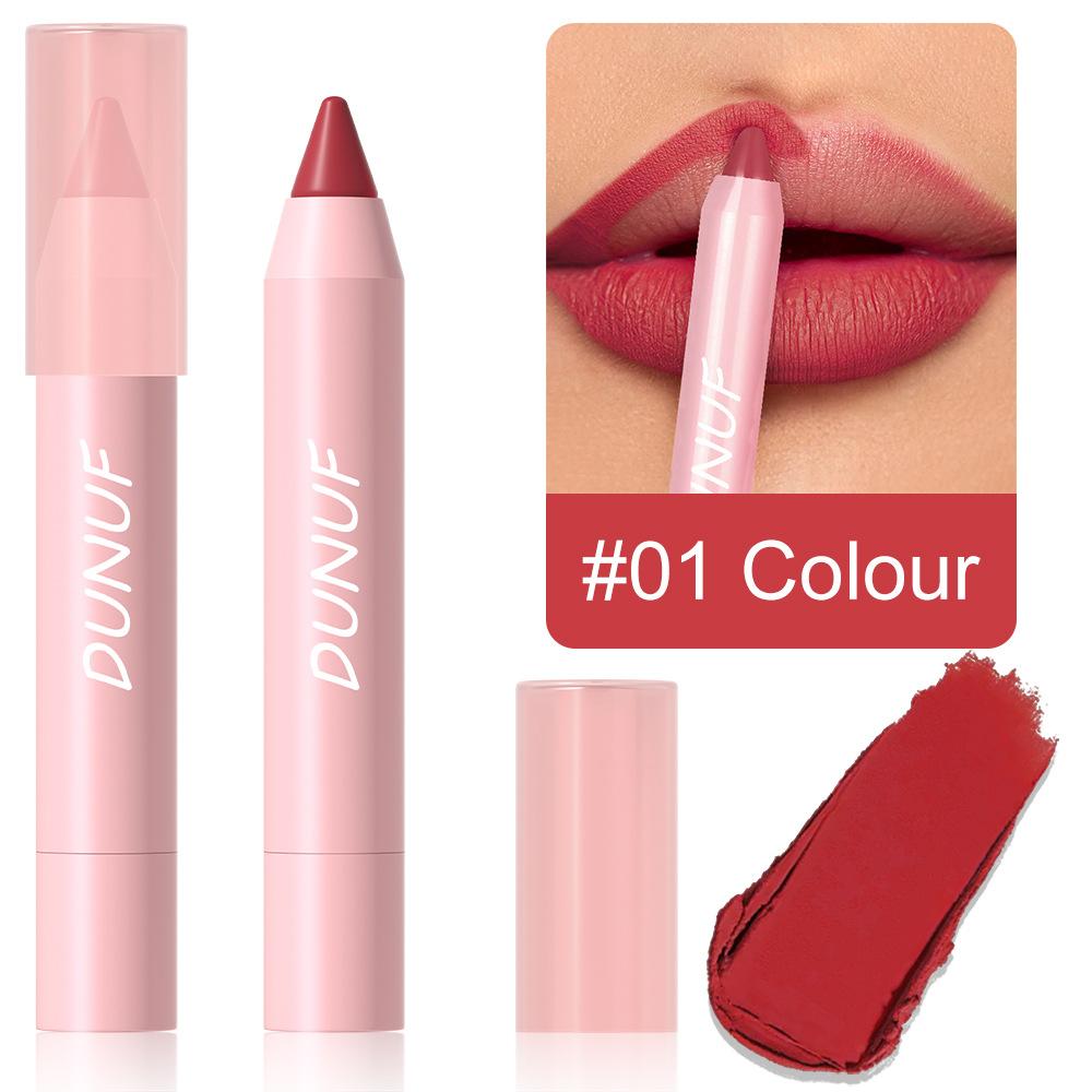 Lipstick Pencil Waterproof Sexy Red Nude Purple Matte Tint Lipstick Lasting Lip Liner Pen Longlasting Makeup Cosmetic
