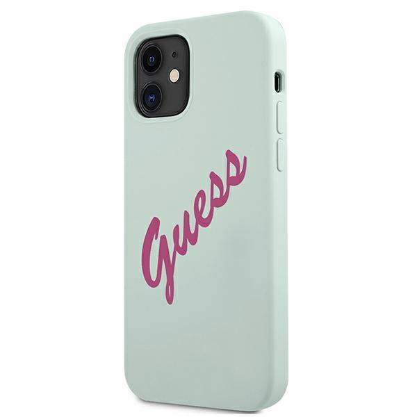 Guess Guhcp12Slsvsbf Iphone 12 Mini5,4 Niebieski Fuksja/Blue Fuschia Hardcase Silicone Vintage