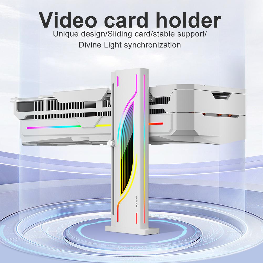 Поддержка графической карты 5V ARGB GPU Brace Регулируемая высота Вертикальная поддержка GPU