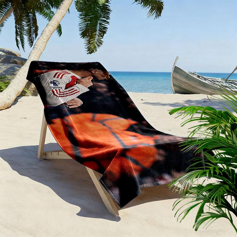 Saliba Print Beach Towel, Large Soft Quick Dry Towel for Beach Camping Swimming
