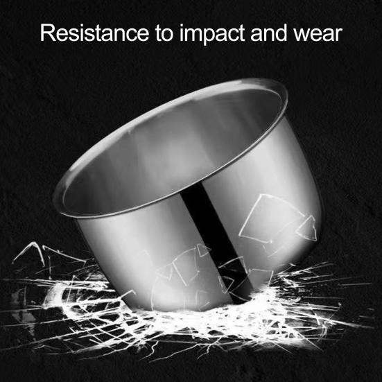 Stainless Steel Food Storage Bowl with Sealed Lid Airtight Multifunctional Portable Round Steamed Egg Meal Container Kitchen Supplies