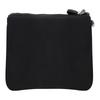 Prada Re-Nylon Metal Triangle Logo Zipper Closure Nylon Clutch Women's Black