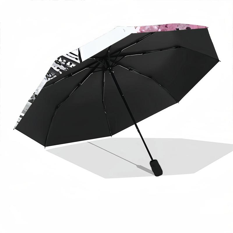 1pc Eiffel Tower, Paris Automatic Umbrella | Portable Foldable 8-Rib Manual Open, Cute Birthday & Holiday Gift for Outdoor yy260107123