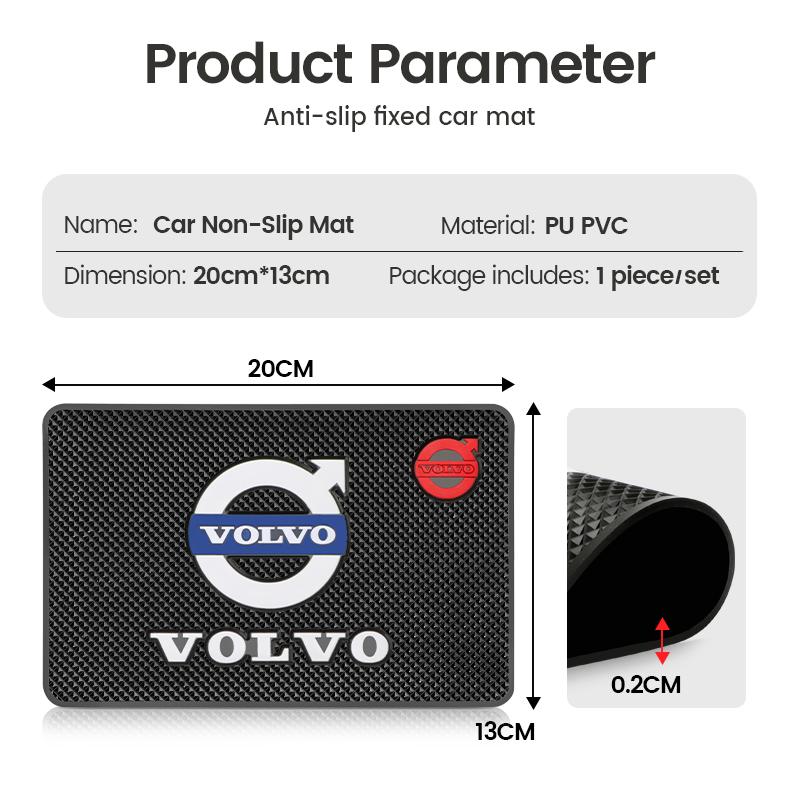 pxvrm2 Car Auto Non-Slip Mat Interior Dashboard Silicone Anti-Slip Pads For Volvo XC90 V90 V60 XC60 V40 S80 S60 XC40 Car Accessories