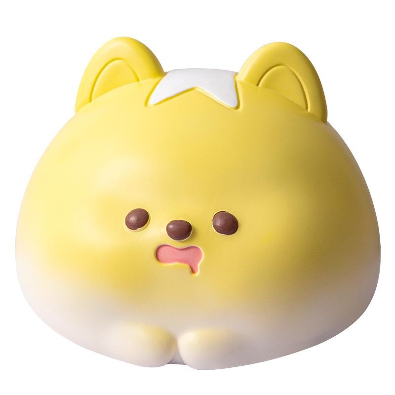 Креативная мультяшная копилка в виде собаки-хлеба, которую можно вносить и снимать, детская симпатичная резиновая большая копилка, подарок на открытие школы