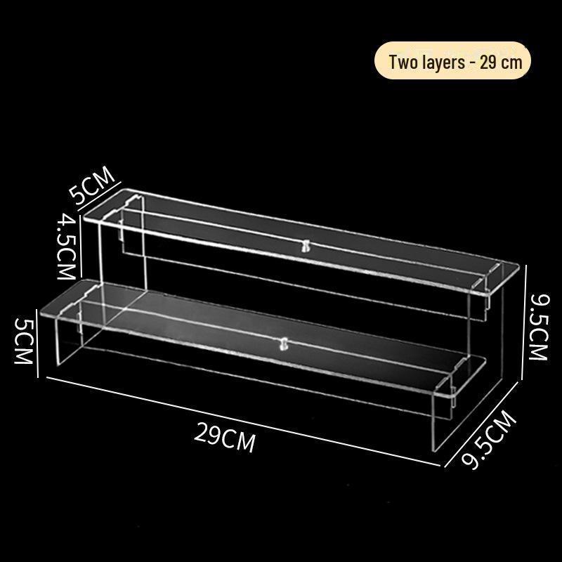 Прозрачная акриловая витрина в виде лестницы для кукол и модельных фигурок с несколькими ярусами