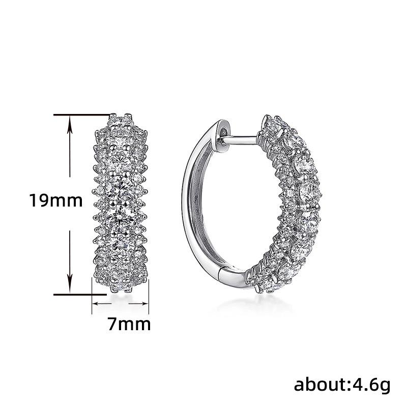 French Circle Earrings, Premium Fashion Celebrity Ear Buckles, Prom Celebrity Premium Atmosphere Earrings