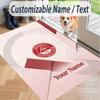 Custom Text Printed Rug Aberdeen FC Non Slip Floor Carpet For Home Room Decor