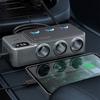 Car Cigarettes Lighter Adapter Multiple Port USB C Charging 3Socket PD35W for Heavy Duty Truck with Independent Switches