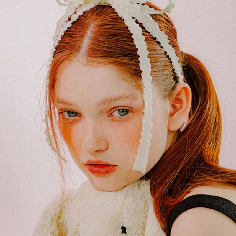 mellotory double ribbon hairpin (ivory)