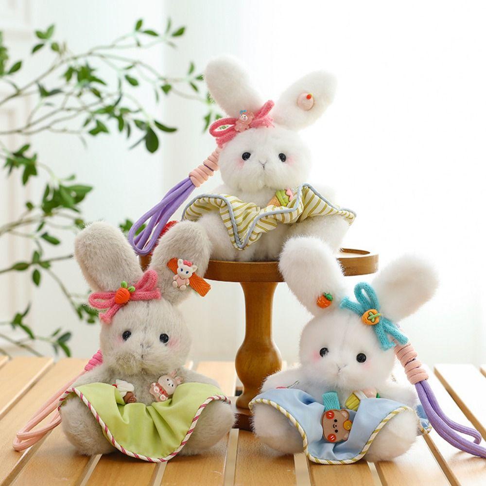 Мультяшный кролик медведь плюшевая кукла подвеска многоцветный автомобиль подвесное украшение универсальный