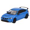 TrueScale Miniatures MINI GT 1/64 Scale Honda Civic Type R 2023 Boost Blue Pearl Right-Hand Drive Finished Model