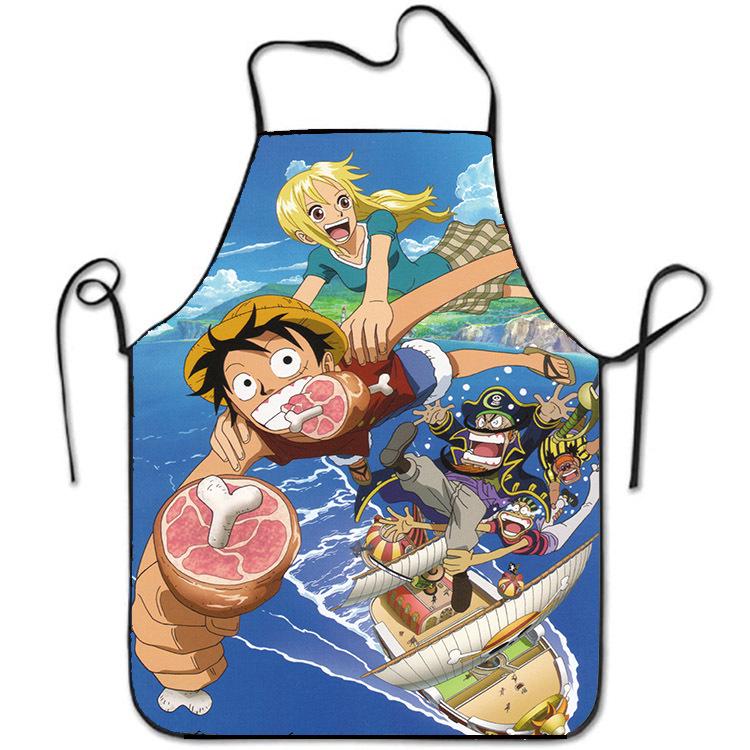 Мультяшный фартук One Piece Луффи - Креативный принт