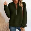 Women's Fashionable Long-sleeved Pullover Solid-color Top