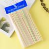 100-Pack Disposable Colored Plastic Straws, Flexible and Extendable for Juice, Milk Tea, and Soy Milk