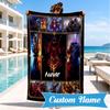 Custom Name Dragon's Fiery Warcraft Beach Towel Microfiber Beach Towel, Lightweight and Quick-Dry, for Summer Travel, Swimming Pool Gift